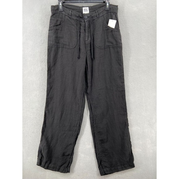 Urban Outfitters Pants - URBAN OUTFITTERS BDG Pants Womens Sz M Black Two Pocket Linen Drawstring Waist